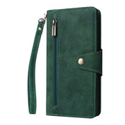 For Google Pixel 8 Pro Rivet Buckle 9 Cards Three Fold Leather Phone Case(Green)