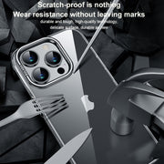 For iPhone 15 Pro Max SULADA PC + Aluminum Alloy Lens Holder Phone Case(Dark Purple)
