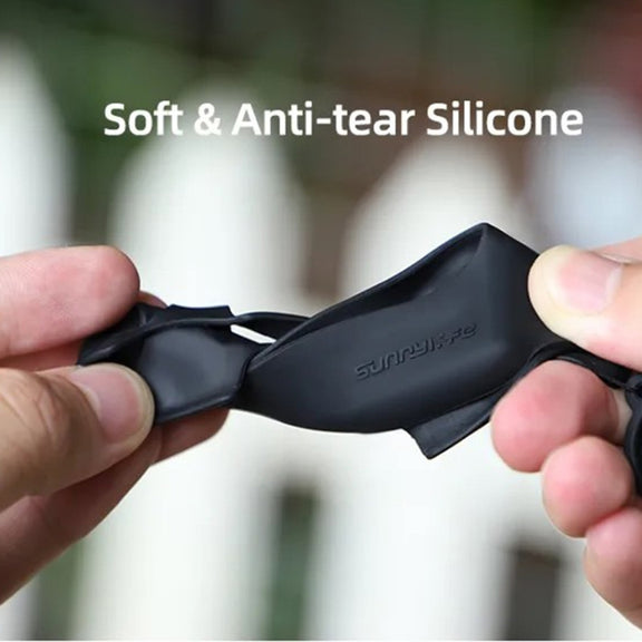 For Insta360 GO 3 Sunnylife Silicone Case Stickers Skin Wrap Lens Cover with Neck Strap(Black)
