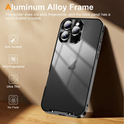 For iPhone 16 Pro Frosted Metal Phone Case(Black)