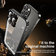 For iPhone 16 Pro Frosted Metal Phone Case(Black)