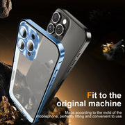For iPhone 16 Pro Frosted Metal Phone Case(Blue)