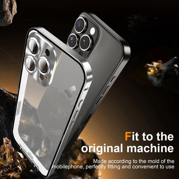 For iPhone 16 Pro Max Frosted Metal Phone Case(Silver)
