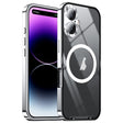 For iPhone 16 Frosted MagSafe Magnetic Metal Phone Case(Silver) - iPhone 16 Cases by PMC TechLife | Online Shopping South Africa | PMC TechLife | Buy Now Pay Later Mobicred