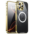 For iPhone 16 Pro Frosted MagSafe Magnetic Metal Phone Case(Gold) - iPhone 16 Pro Cases by PMC TechLife | Online Shopping South Africa | PMC TechLife | Buy Now Pay Later Mobicred