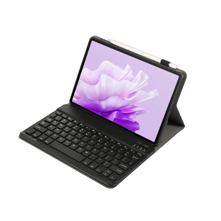 For Huawei MatePad Air 11.5 inch 2023 AH14 Lambskin Texture Ultra-thin Detachable Bluetooth Keyboard Leather Case(Black)