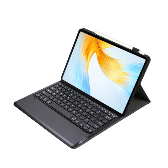 For Honor MagicPad 13 AH16 TPU Ultra-thin Detachable Bluetooth Keyboard Tablet Leather Case(Black)