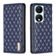 For Honor X7b Diamond Lattice Magnetic Leather Flip Phone Case(Blue) - Honor Cases by PMC TechLife | Online Shopping South Africa | PMC TechLife