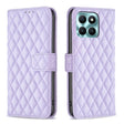 For Honor X6a Diamond Lattice Wallet Flip Leather Phone Case(Purple) - Honor Cases by PMC TechLife | Online Shopping South Africa | PMC TechLife | Buy Now Pay Later Mobicred