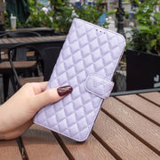For Honor 100 Pro Diamond Lattice Wallet Flip Leather Phone Case(Purple)