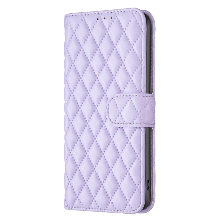 For Honor X9b/Magic6 Lite 5G Diamond Lattice Wallet Flip Leather Phone Case(Purple)