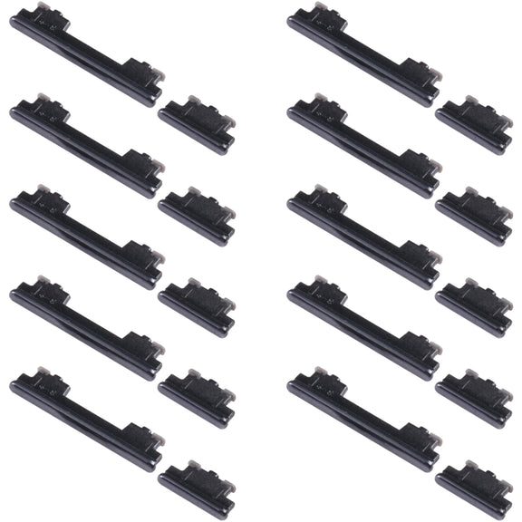 For Samsung Galaxy A52 5G SM-A526 10pcs Power Button + Volume Control Button(Black)
