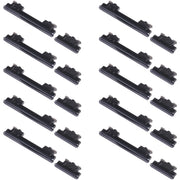 For Samsung Galaxy A72 4G SM-A725 10pcs Power Button + Volume Control Button(Black)