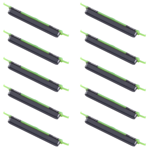 For Samsung Galaxy M23 SM-M236 10pcs Volume Control Button(Black)