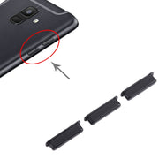 For Samsung Galaxy A6+ 2018 SM-A605 10pcs Power Button + Volume Control Button(Black)