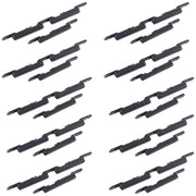 For Samsung Galaxy M10s SM-M107 10pcs Power Button + Volume Control Button(Black)