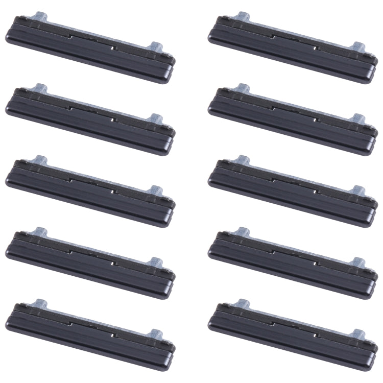 For Samsung Galaxy Z Flip 5G SM-F707 10pcs Volume Control Button(Black)