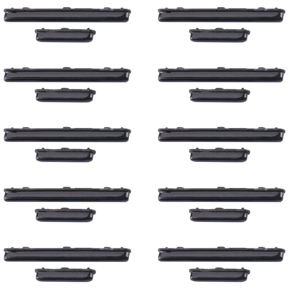 For Samsung Galaxy A20 SM-A205 10pcs Power Button + Volume Control Button(Black)