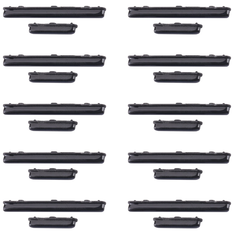 For Samsung Galaxy A50 SM-A505 10pcs Power Button + Volume Control Button(Black)