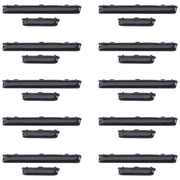For Samsung Galaxy A60 SM-A606 10pcs Power Button + Volume Control Button(Black)