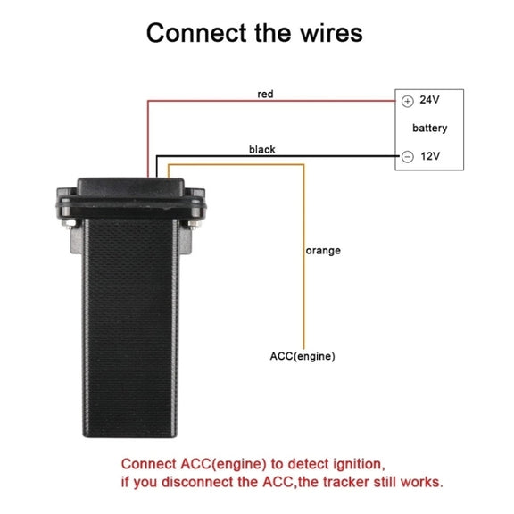 4G US Version 9V-30V 3Pin GPS Positioning Tracker Mini Water-resistant Vehicle Tracking System