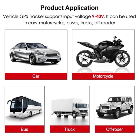 4G US Version 9V-30V 3Pin GPS Positioning Tracker Mini Water-resistant Vehicle Tracking System