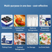 Portable Car Outdoor Ice Bucket Cooler mini Refrigerator 13L
