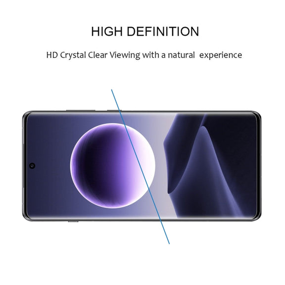 For OPPO Find X7 9H HD 3D Curved Edge Tempered Glass Film(Black)