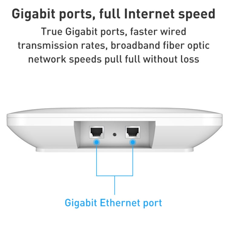 COMFAST CF-E393AX 3000Mbps WIFI6 Dual Frequency Ceiling Mounted Indoor Wireless AP(White)