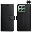 For Honor X6b HT02 Genuine Leather Fingerprint-proof Flip Phone Case(Black) - Honor Cases by PMC TechLife | Online Shopping South Africa | PMC TechLife | Buy Now Pay Later Mobicred