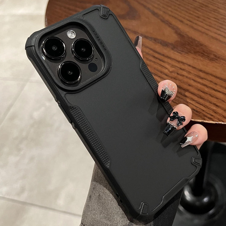 For iPhone 14 Pro Anti-slip Edge Fog Feel Phone Case(Black)