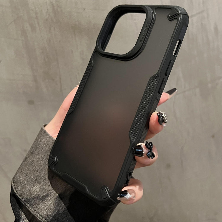 For iPhone 14 Pro Anti-slip Edge Fog Feel Phone Case(Black)