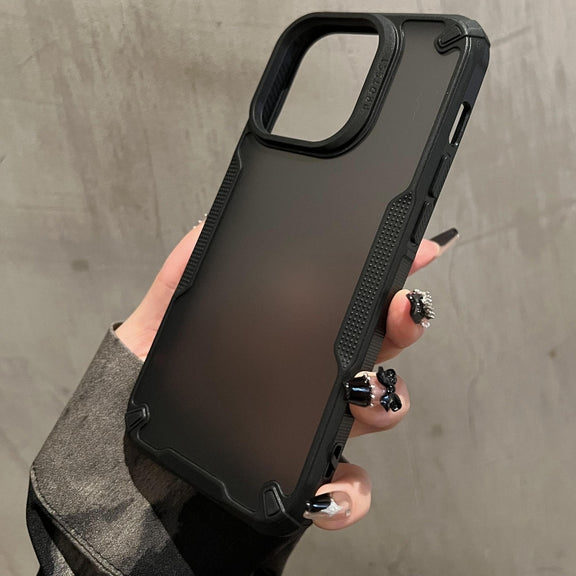 For iPhone 14 Pro Anti-slip Edge Fog Feel Phone Case(Black)