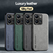 For vivo X100 Pro Skin Feel Magnetic Leather Back Phone Case(Dark Grey)