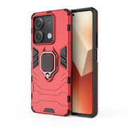 For Xiaomi Redmi Note 13 Shockproof PC + TPU Holder Phone Case(Red)