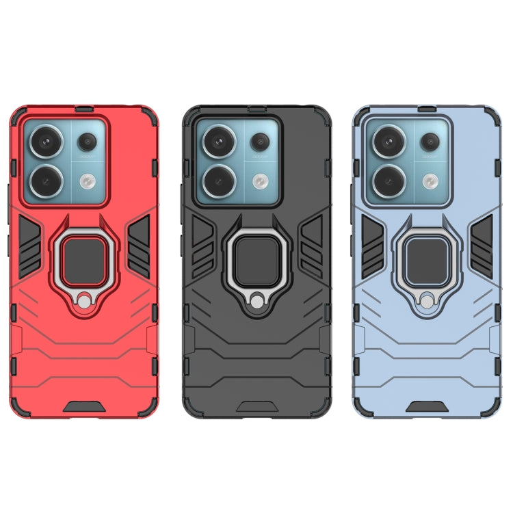 For Xiaomi Redmi Note 13 Pro Shockproof PC + TPU Holder Phone Case(Red)