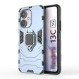 For Xiaomi Redmi 13C 4G / 5G  Shockproof PC + TPU Holder Phone Case(Navy Blue) - 13C Cases by PMC TechLife | Online Shopping South Africa | PMC TechLife | Buy Now Pay Later Mobicred