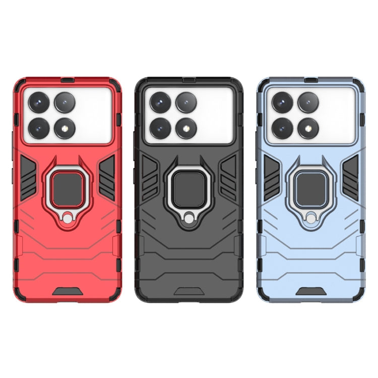 For Xiaomi Redmi K70 Shockproof PC + TPU Holder Phone Case(Black)