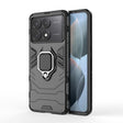 For Xiaomi Redmi K70E Shockproof PC + TPU Holder Phone Case(Black) - K70E Cases by PMC TechLife | Online Shopping South Africa | PMC TechLife | Buy Now Pay Later Mobicred