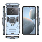 For Xiaomi Redmi K70E Shockproof PC + TPU Holder Phone Case(Navy Blue)