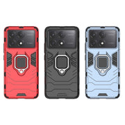 For Xiaomi Redmi K70E Shockproof PC + TPU Holder Phone Case(Navy Blue)