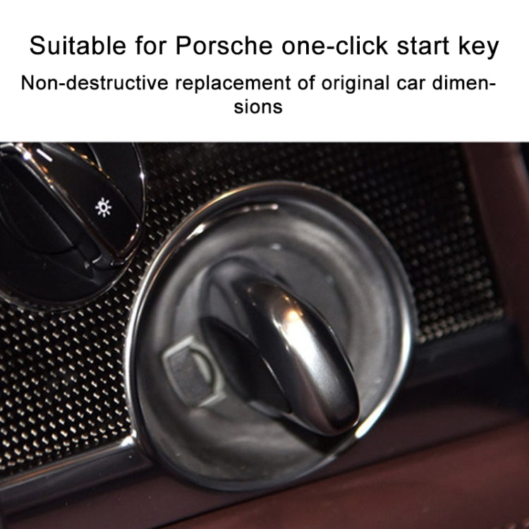 For Porsche Cayenne 2011-2017 Car One-button Start Engine Key Ignition Switch Button(Pink)