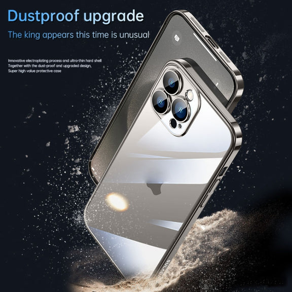 For iPhone 15 SULADA JINGJIA Series Lens Protector PC Phone Case(Titanium Grey)