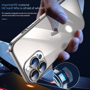 For iPhone 15 Pro SULADA JINGJIA Series Lens Protector PC Phone Case(Gold)