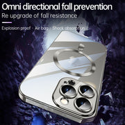 For iPhone 15 Pro SULADA MagSafe Plating TPU Shockproof Phone Soft Case(Titanium Blue)