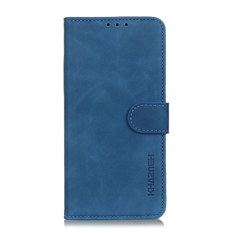 For Honor X7b KHAZNEH Retro Texture Flip Leather Phone Case(Blue)