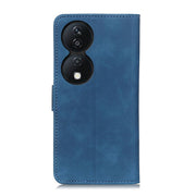 For Honor X7b KHAZNEH Retro Texture Flip Leather Phone Case(Blue)