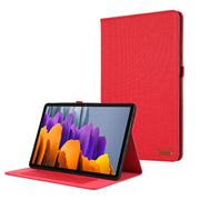 For Samsung Galaxy Tab S9+ / S10+ Horizontal Flip TPU + Fabric PU Leather Tablet Case(Red)