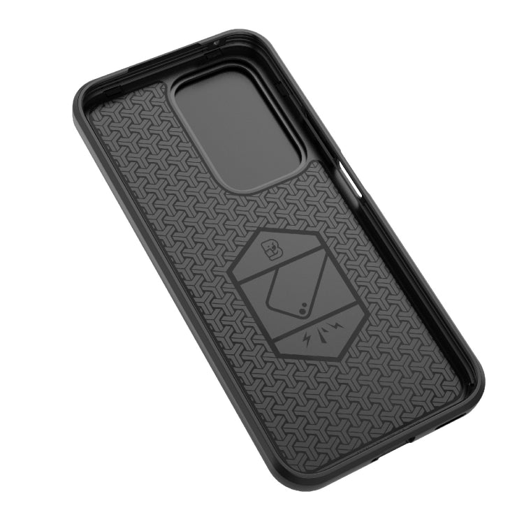 For Honor 200 Lite Global Sliding Camshield TPU + PC Shockproof Phone Case with Holder(Black)