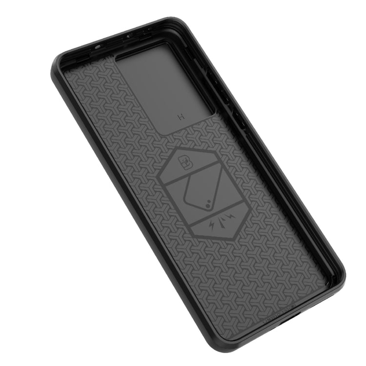 For OnePlus Nord CE3 5G Sliding Camshield TPU + PC Shockproof Phone Case with Holder(Black)